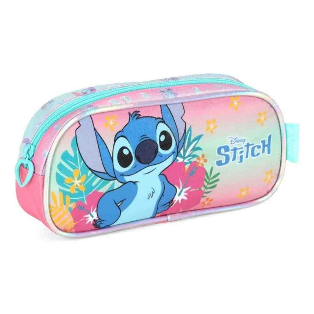Estojo Escolar Luxcel Stitch Rosa EI42384SC0300UN 