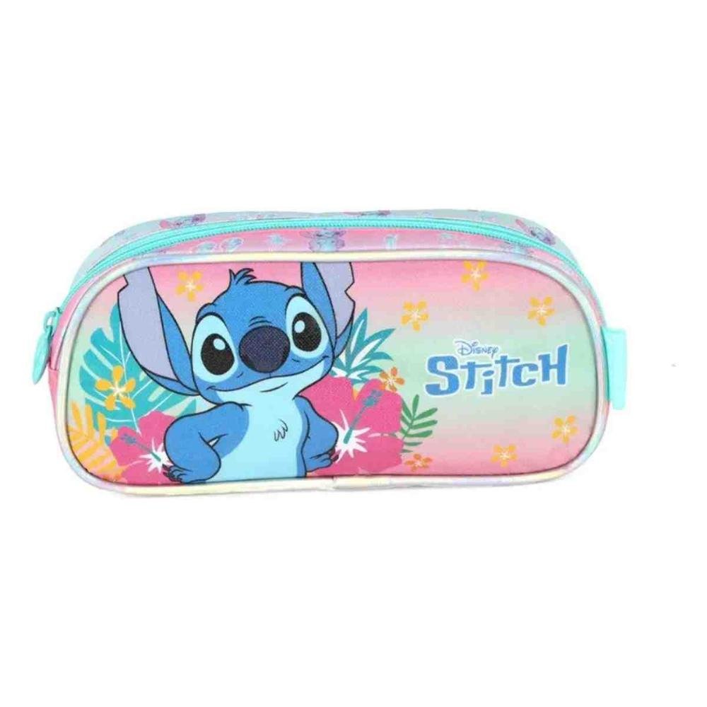 Estojo Escolar Luxcel Stitch Rosa EI42384SC0300UN Rosa/Azul 2