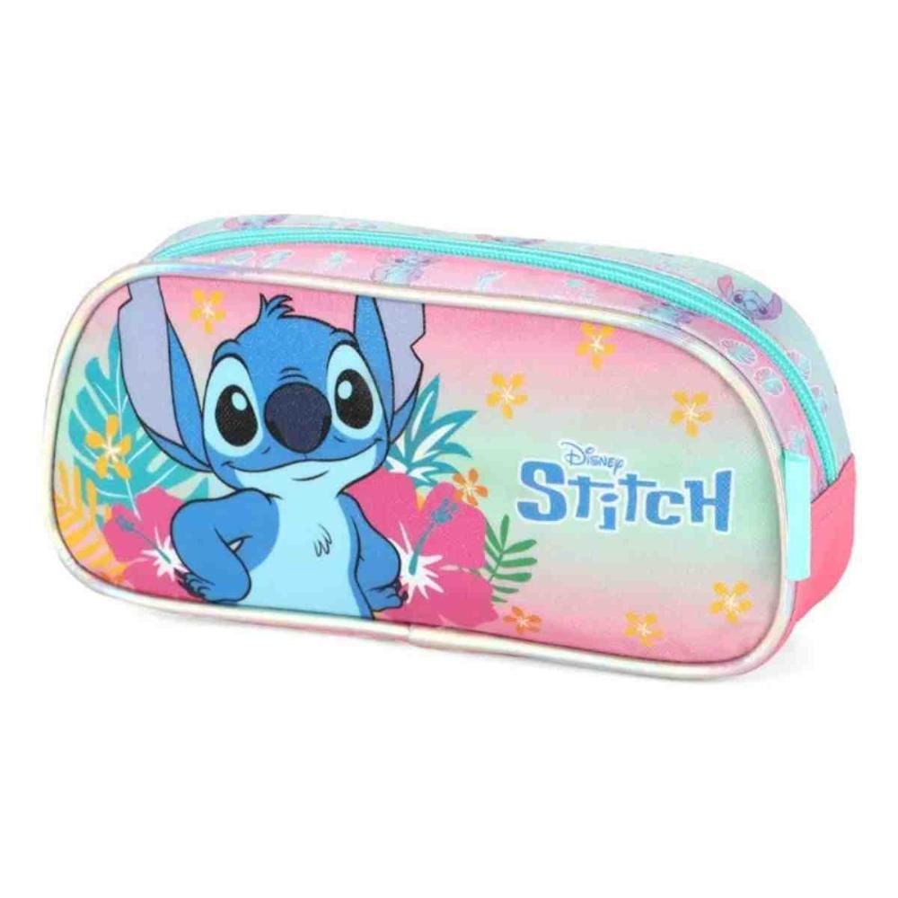 Estojo Escolar Luxcel Stitch Rosa EI42384SC0300UN Rosa/Azul 3