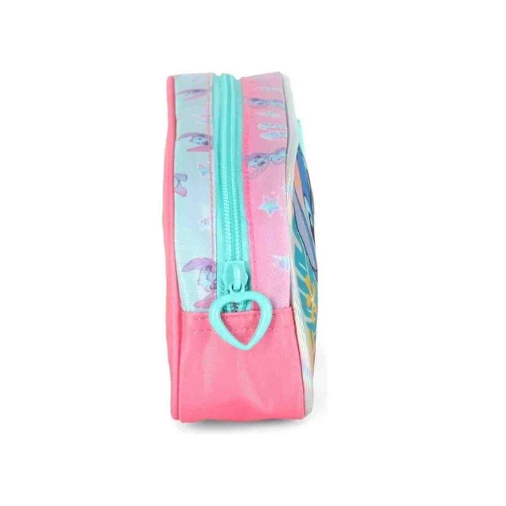 Estojo Escolar Luxcel Stitch Rosa EI42384SC0300UN Rosa/Azul 5