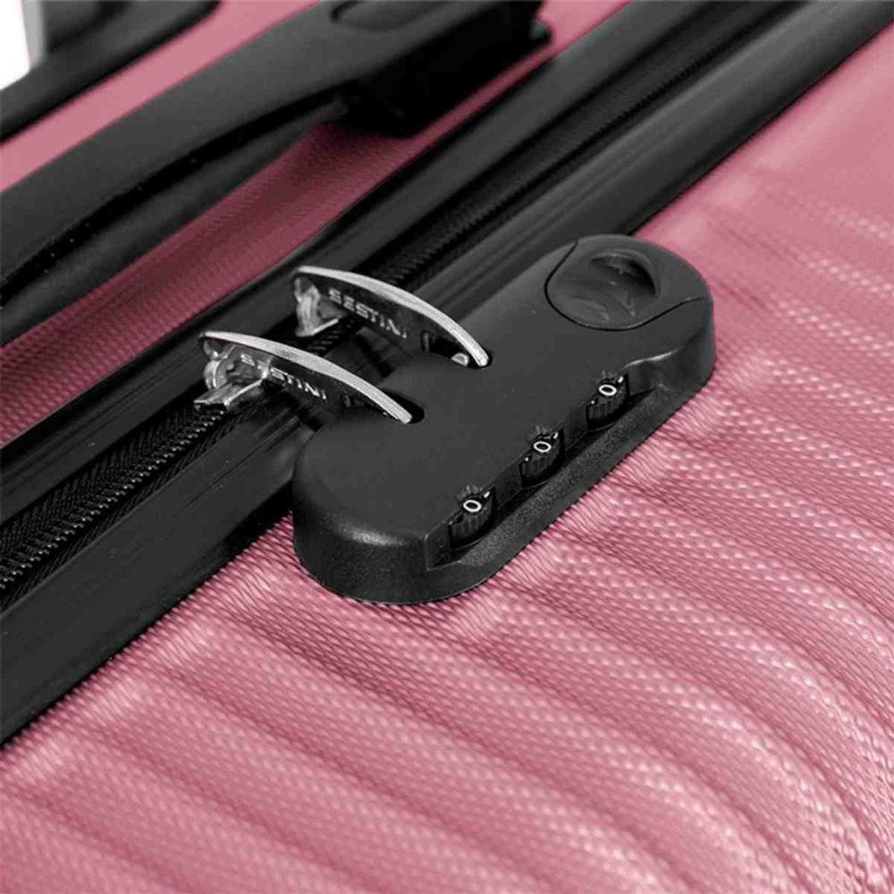 Mala de Viagem Sestini Classy 2 Média Rosé 041135-61 Rosa 6