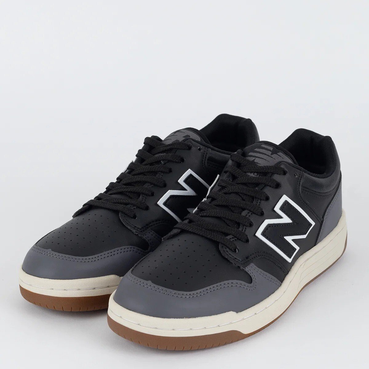Tênis New Balance 480 Low Unissex Preto/Grafite 3