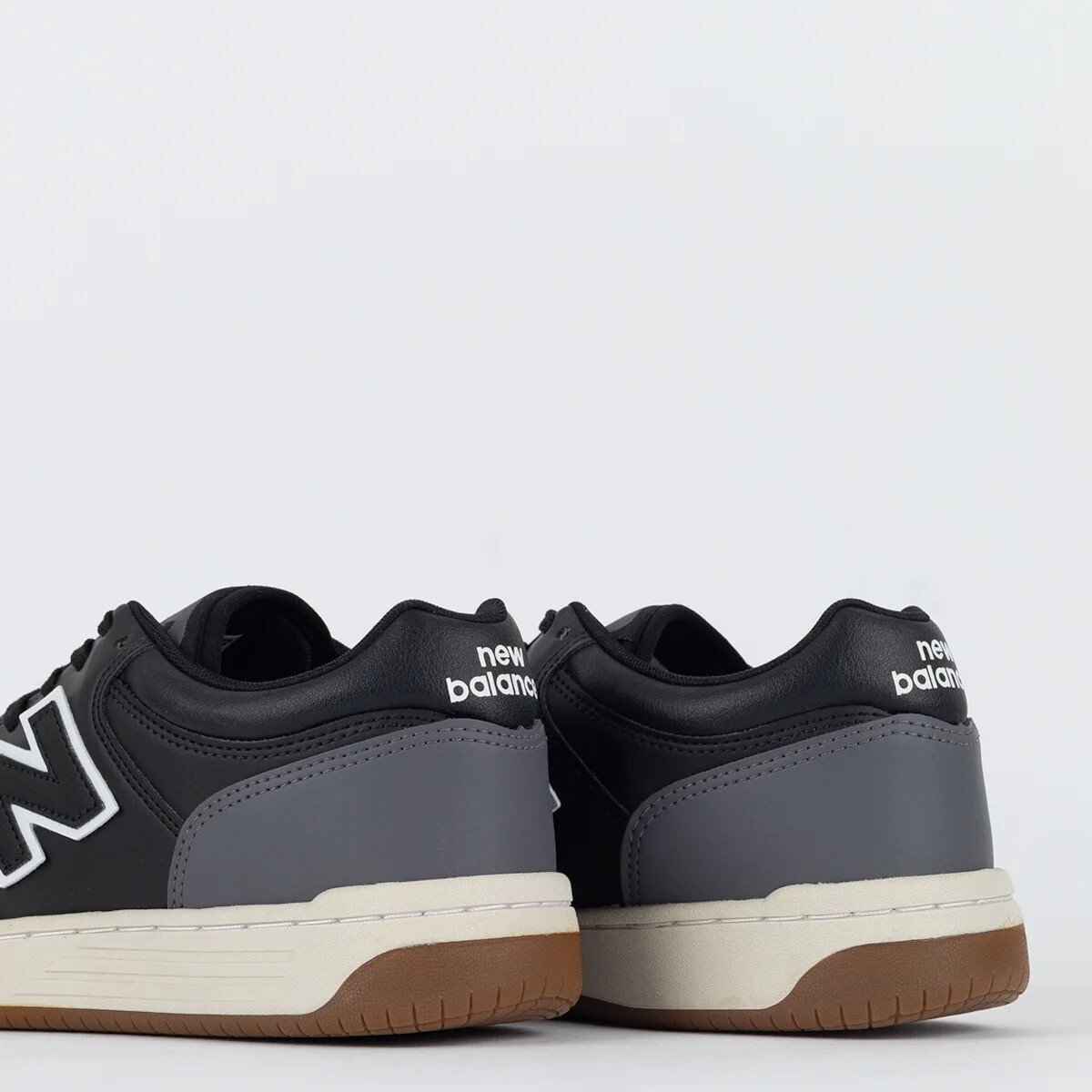 Tênis New Balance 480 Low Unissex Preto/Grafite 4