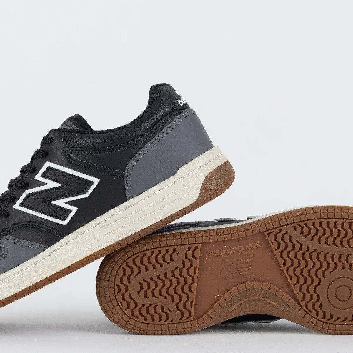 Tênis New Balance 480 Low Unissex Preto/Grafite 5