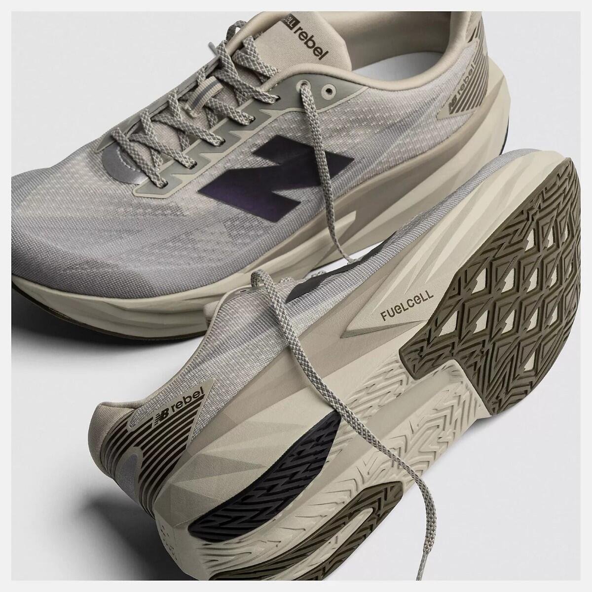 Tênis New Balance Fuelcell Rebel V5 Masculino Cinza/Roxo 2