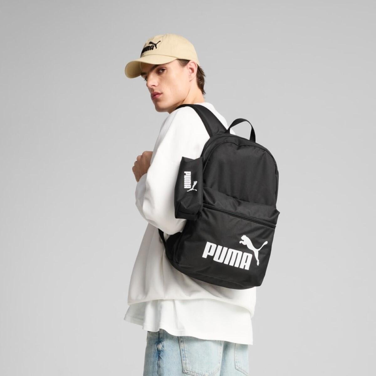 Mochila Puma Phase Backpack Set Unissex Preto/Branco 3