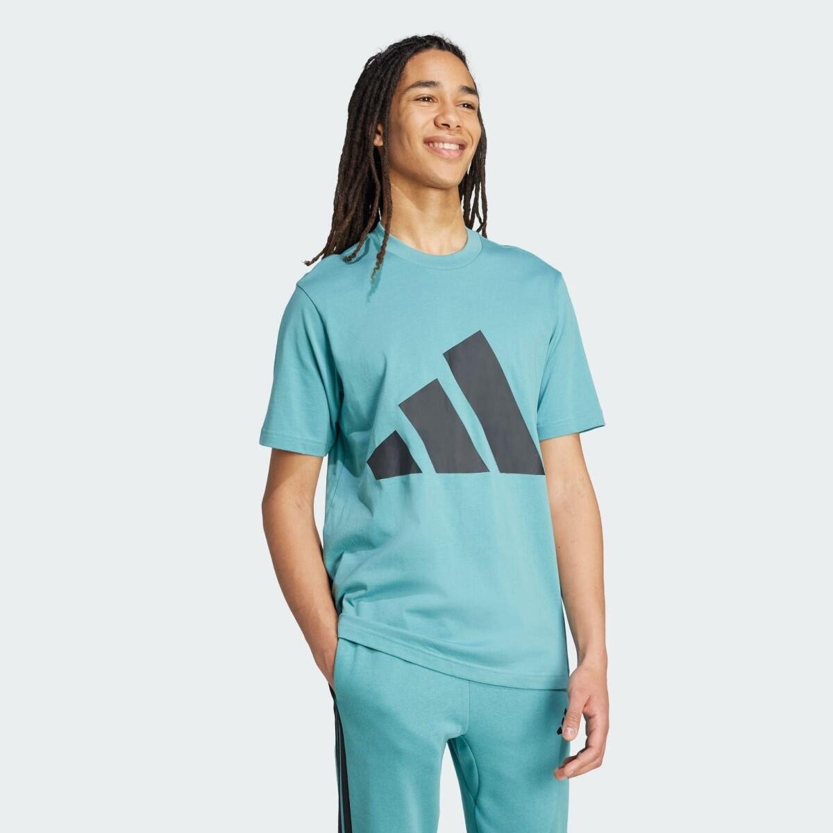 Camiseta Adidas Essentials Big Logo Masculina Verde Claro 3