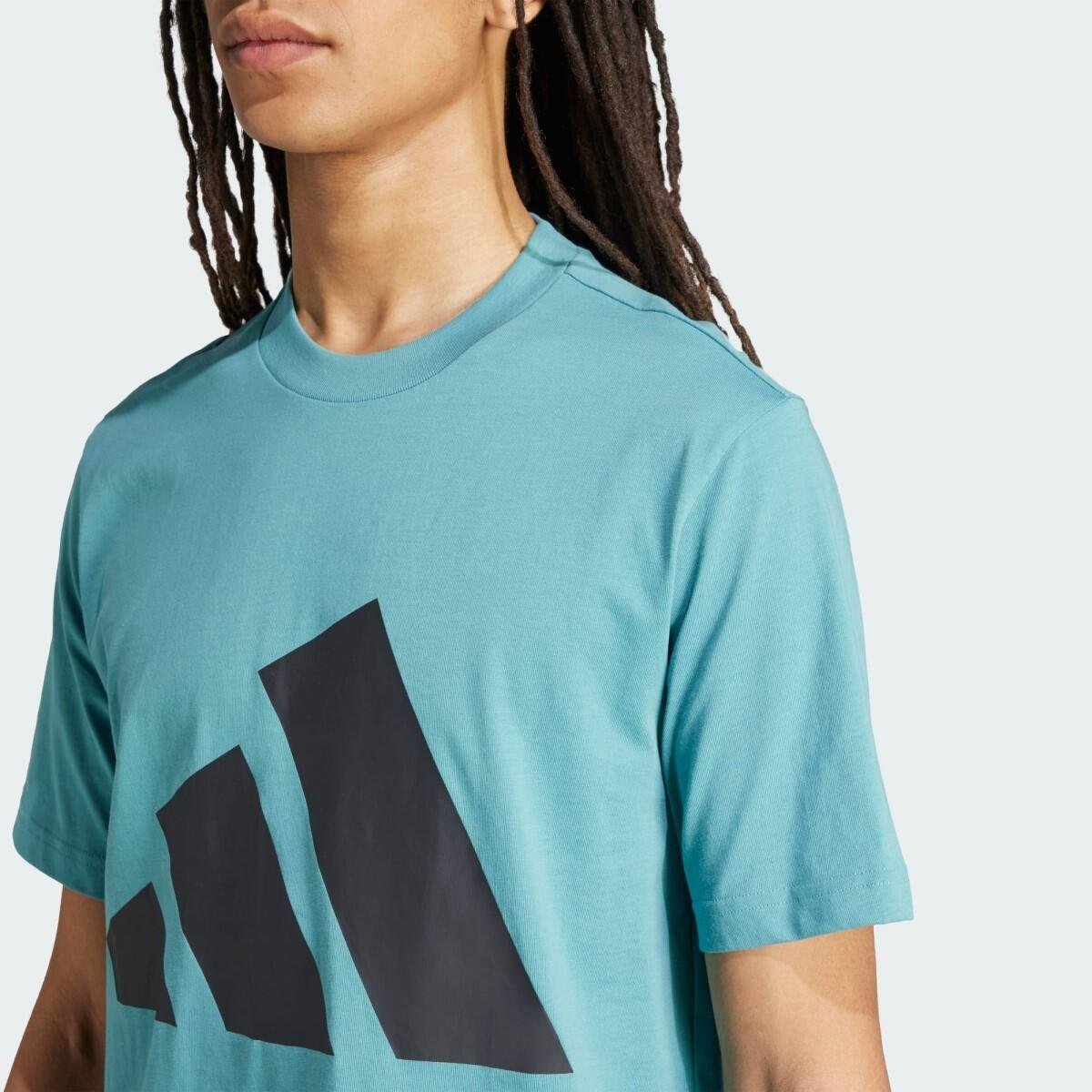 Camiseta Adidas Essentials Big Logo Masculina Verde Claro 6