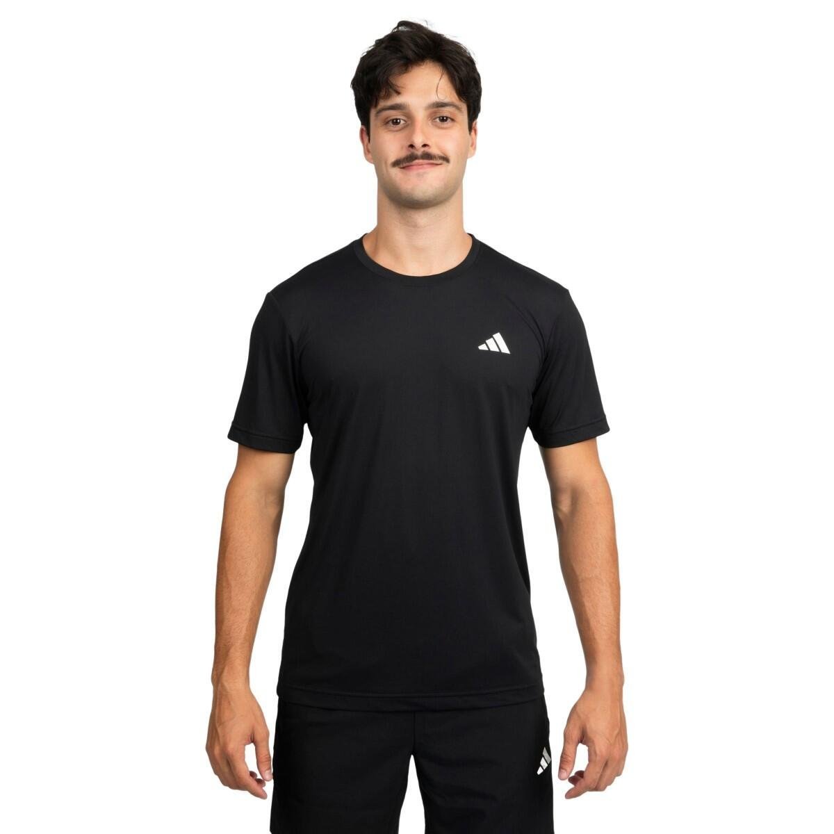 Camiseta Adidas Own The Run 3 Listras Poliamida Corrida Masculina