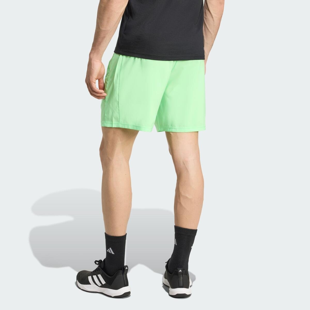 Short Adidas Treino Essentials Woven Masculino Verde/Branco 3