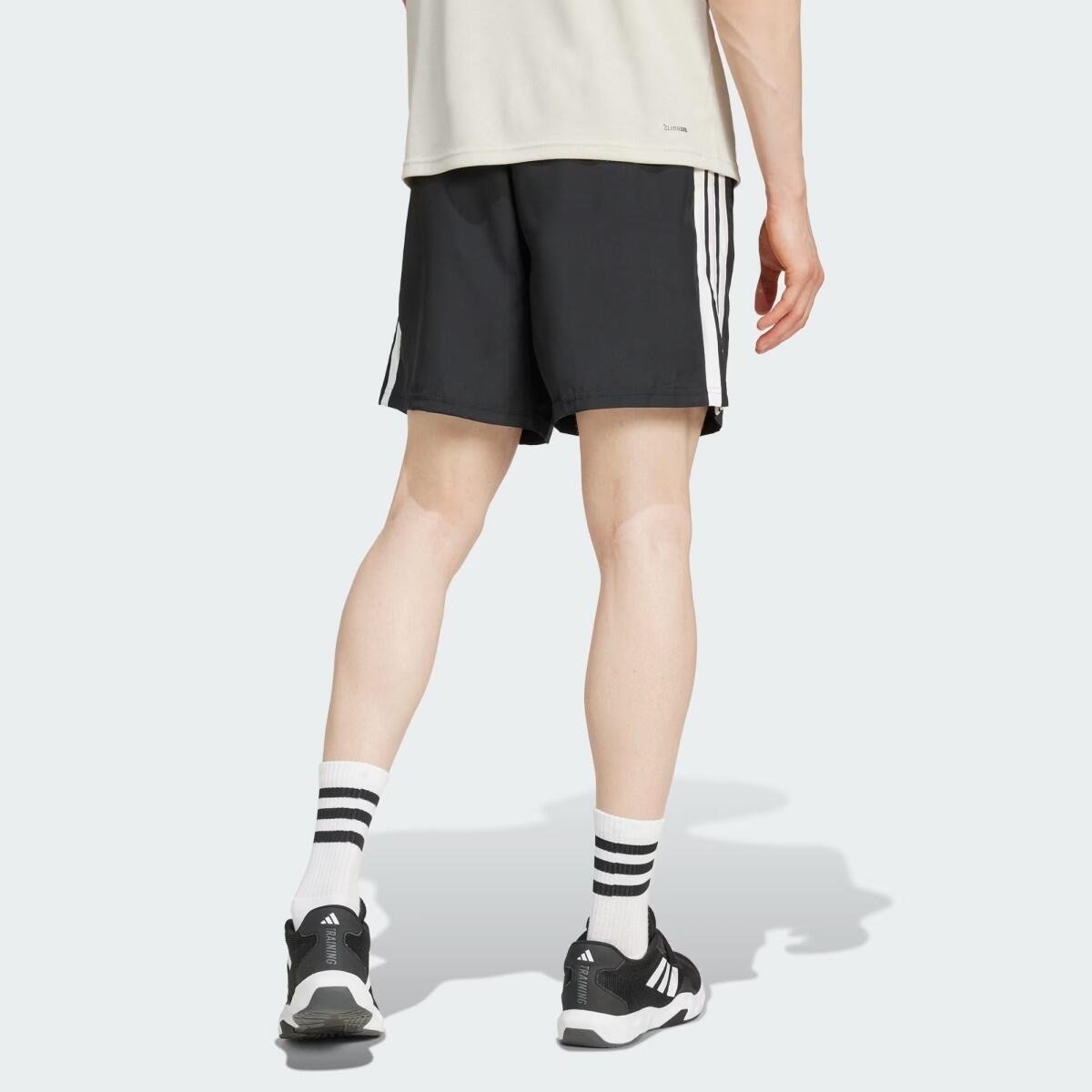 Short Adidas Bold 3 Listras Masculino Preto/Branco 3
