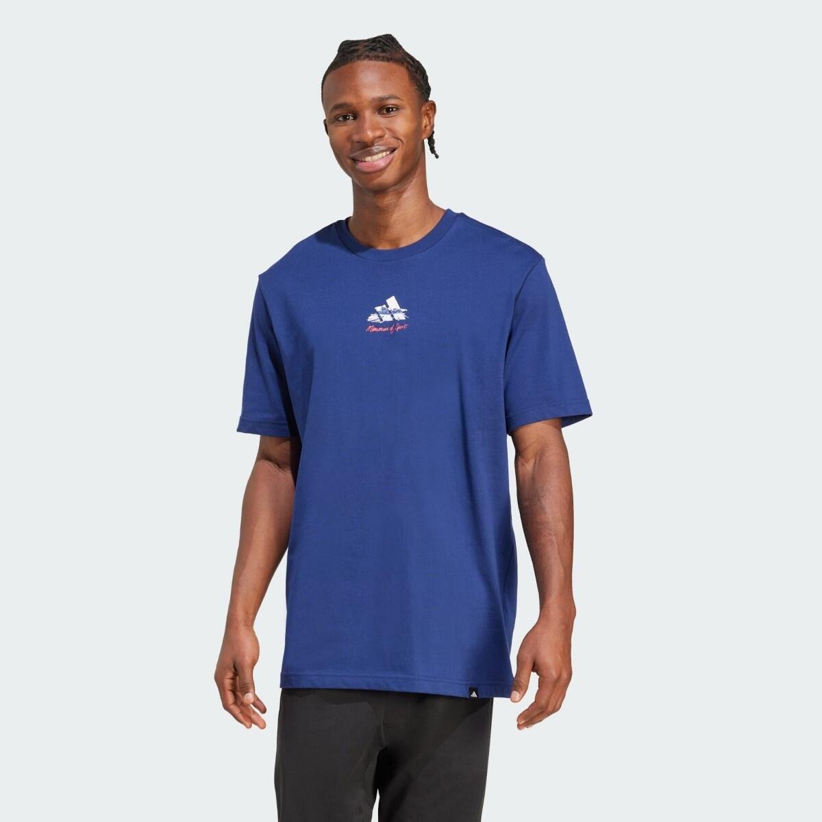 Camiseta Adidas Sportswear Regular Gallery Memories Of Sport Masculina Marinho 2