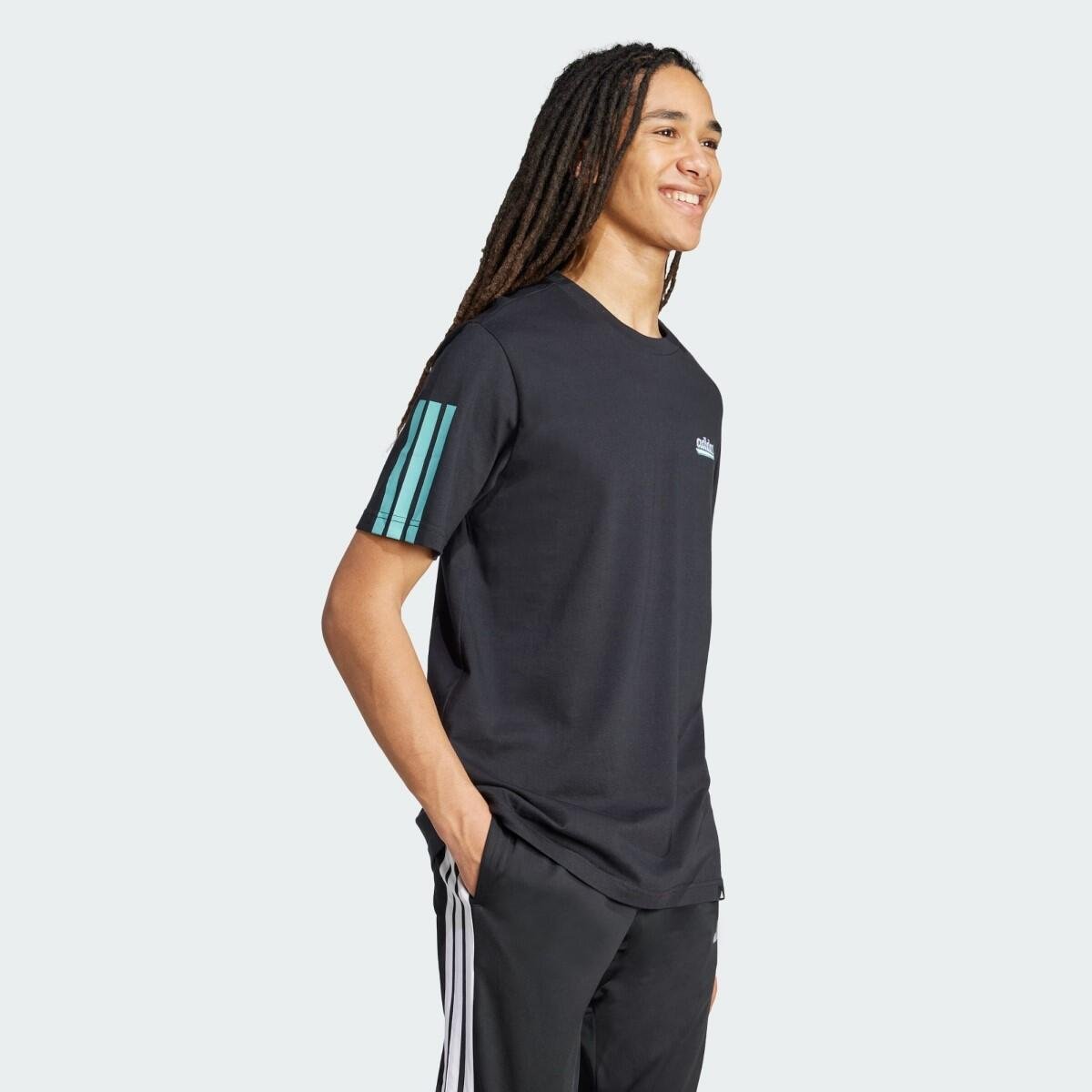 Camiseta Adidas Gráfica Script Tee Masculina Preto 4