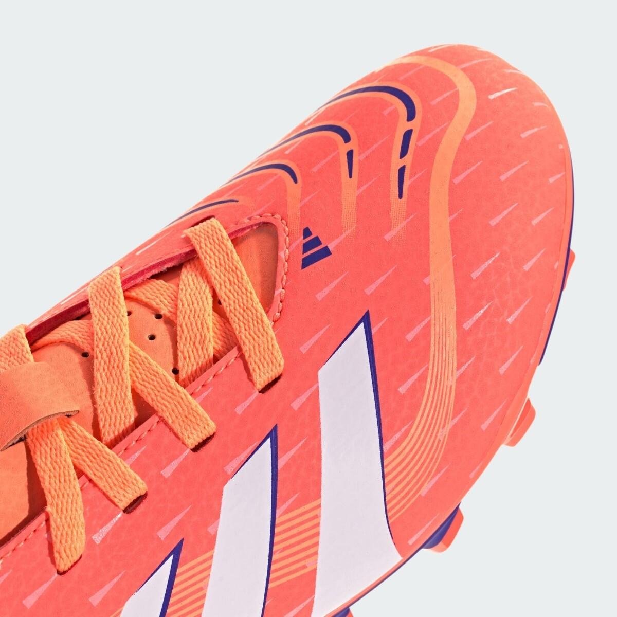 Chuteira Campo Adidas Predator Club FG Infantil Laranja 8