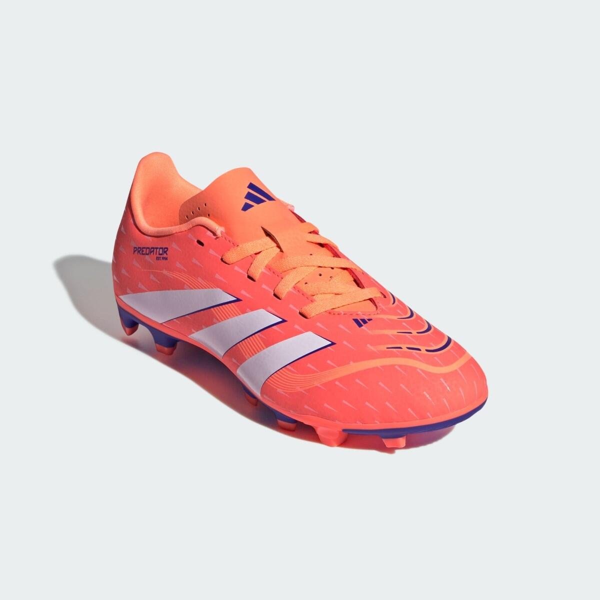 Chuteira Campo Adidas Predator Club FG Infantil Laranja 4