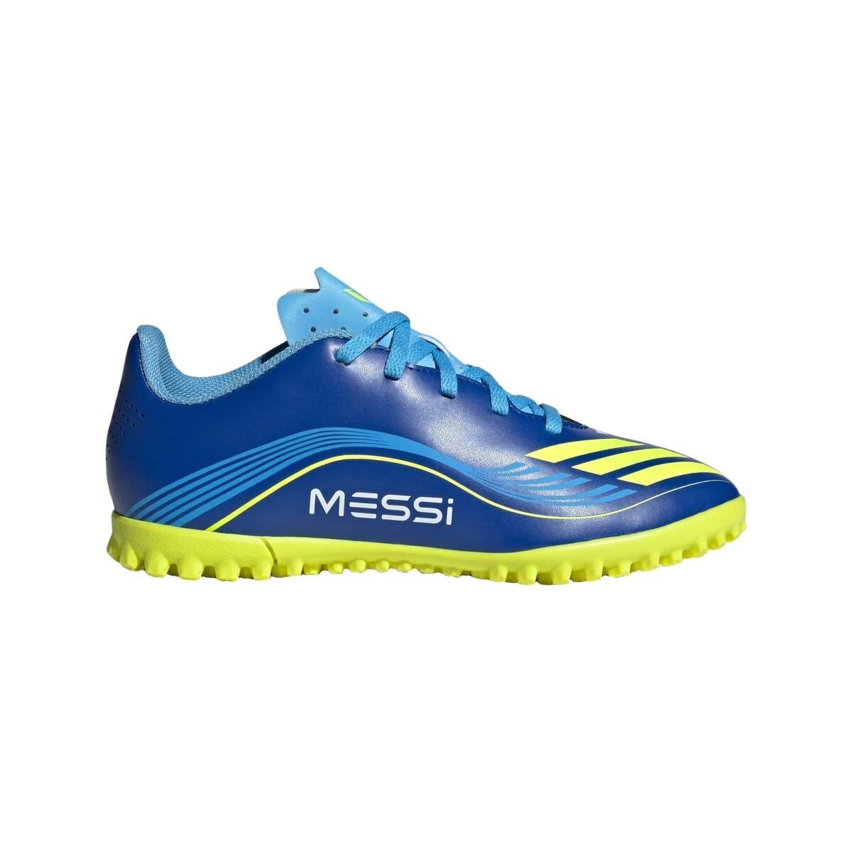 Chuteira Society Adidas F50 Messi Club TF Infantil