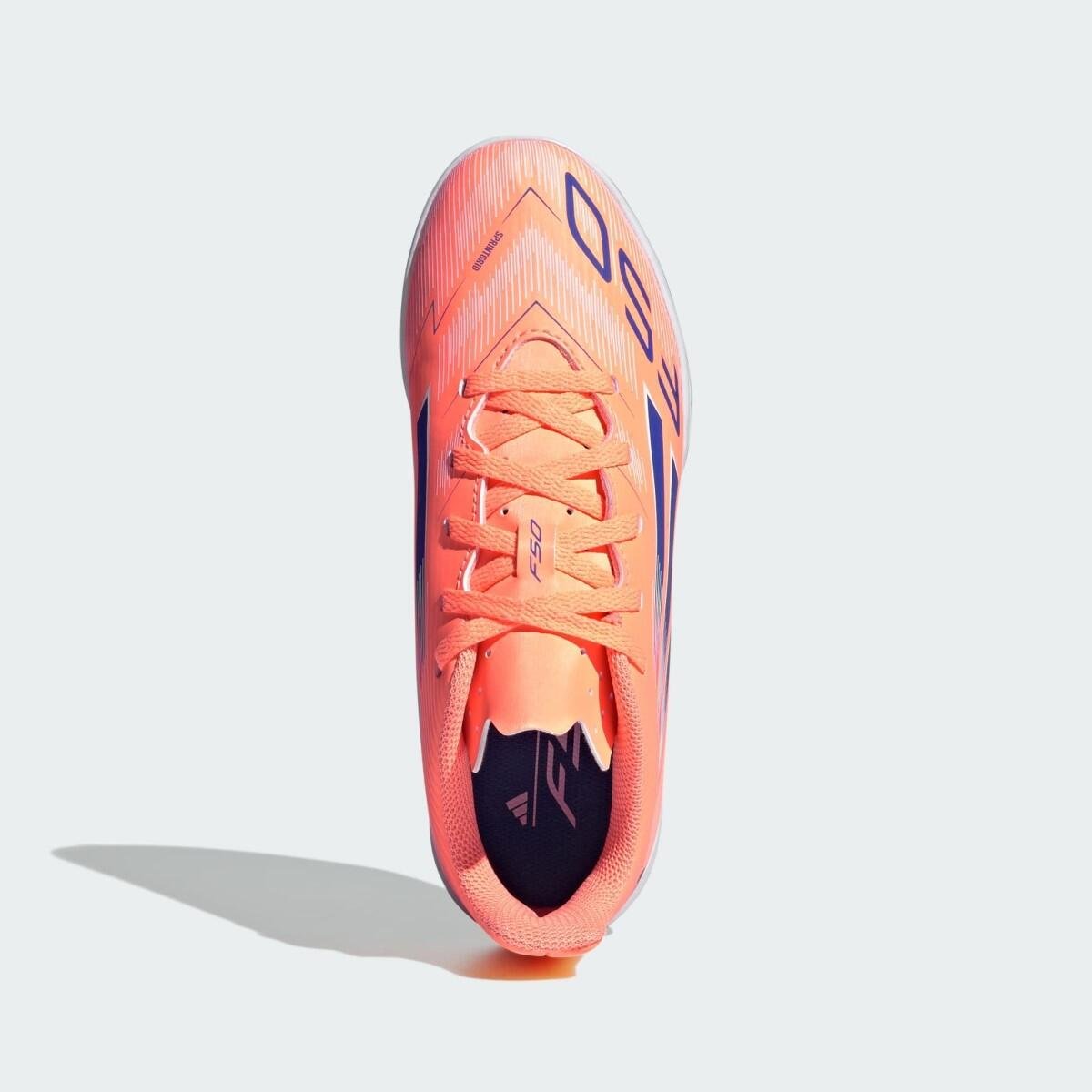 Chuteira Futsal Adidas F50 Club IN Infantil Coral 5