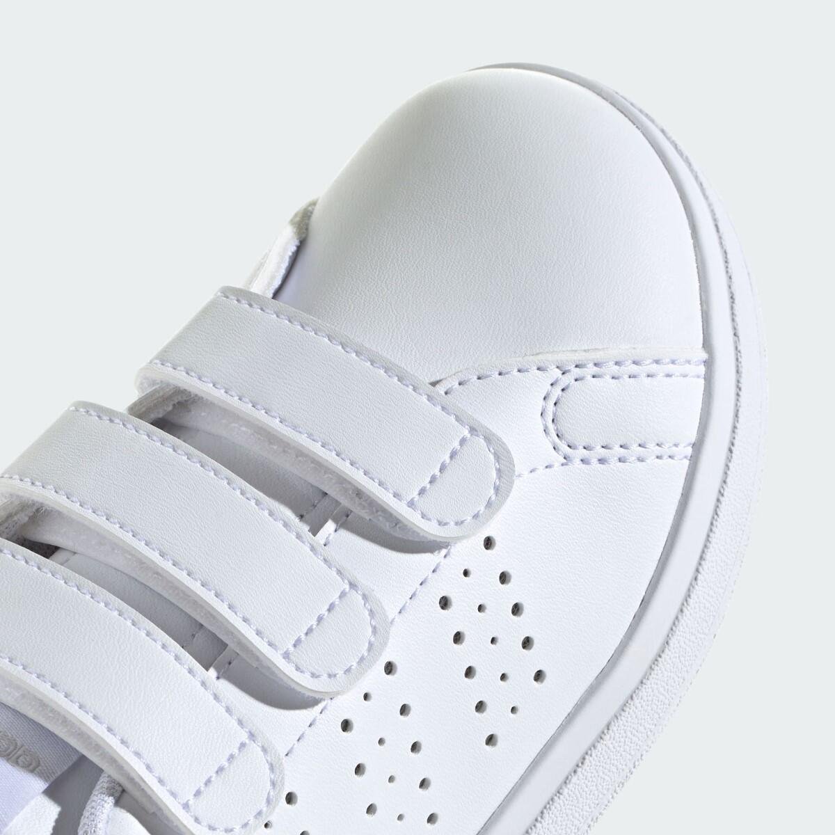 Tênis Adidas Advantage Base Kids Infantil Branco 7