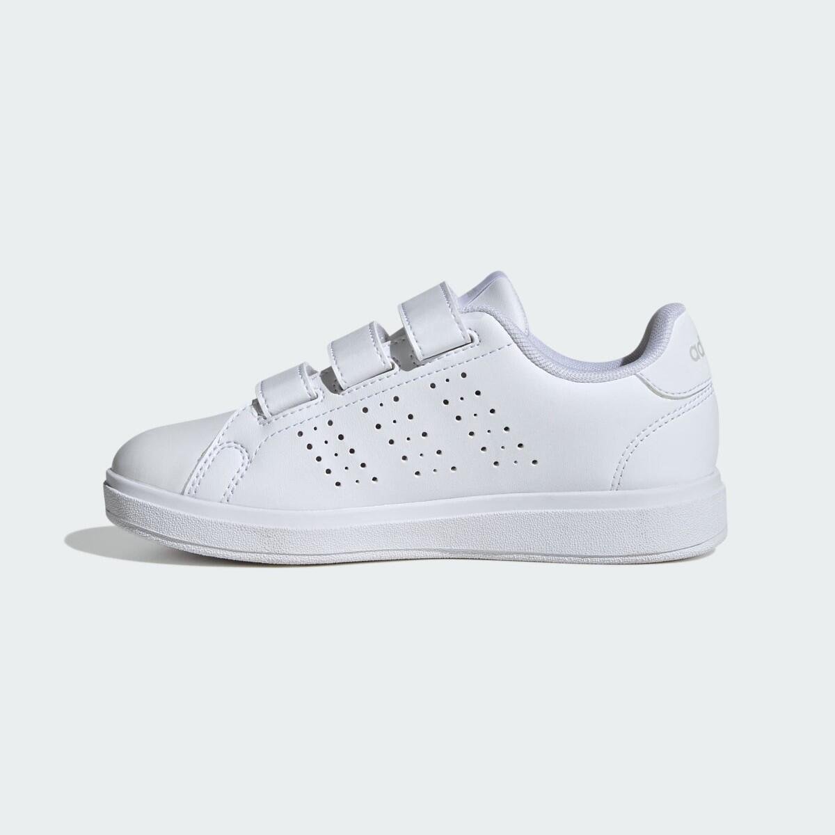 Tênis Adidas Advantage Base Kids Infantil Branco 5