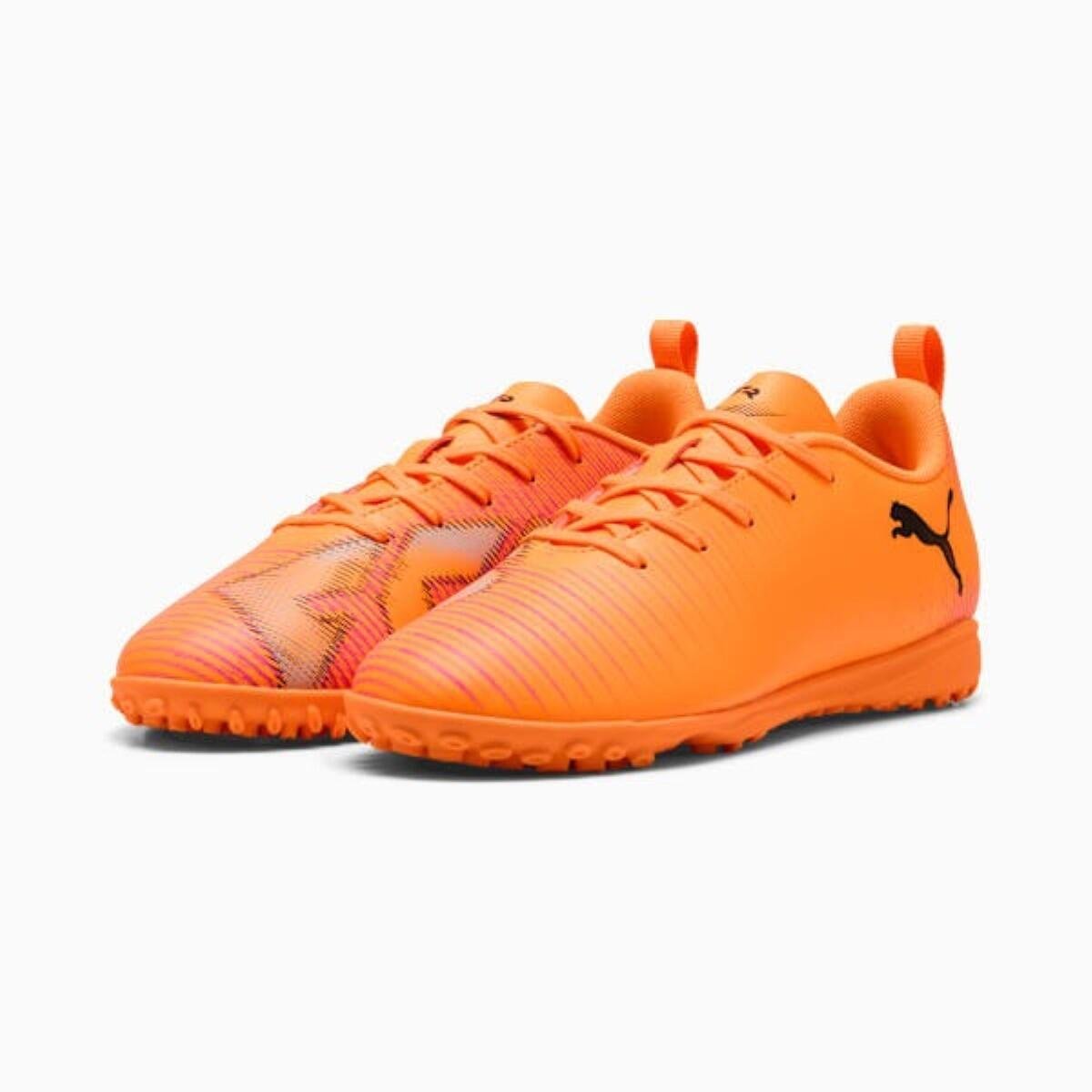 Chuteira Society Puma Future 8 Play TT Infantil Laranja 2