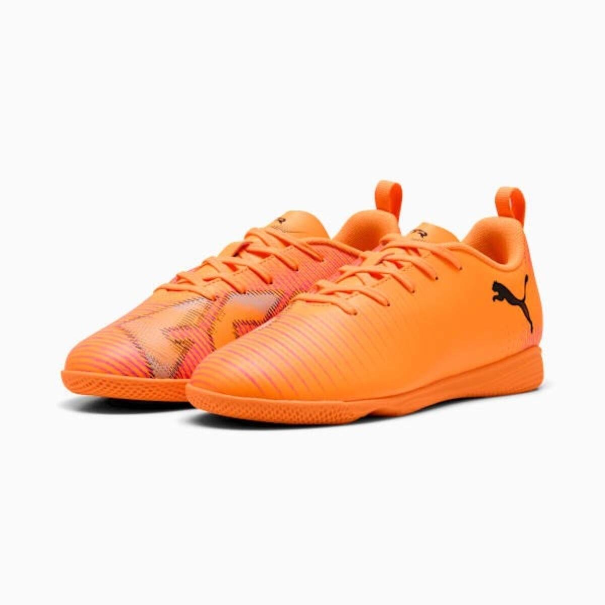 Chuteira Futsal Puma Future 8 Play IT Infantil Laranja 2