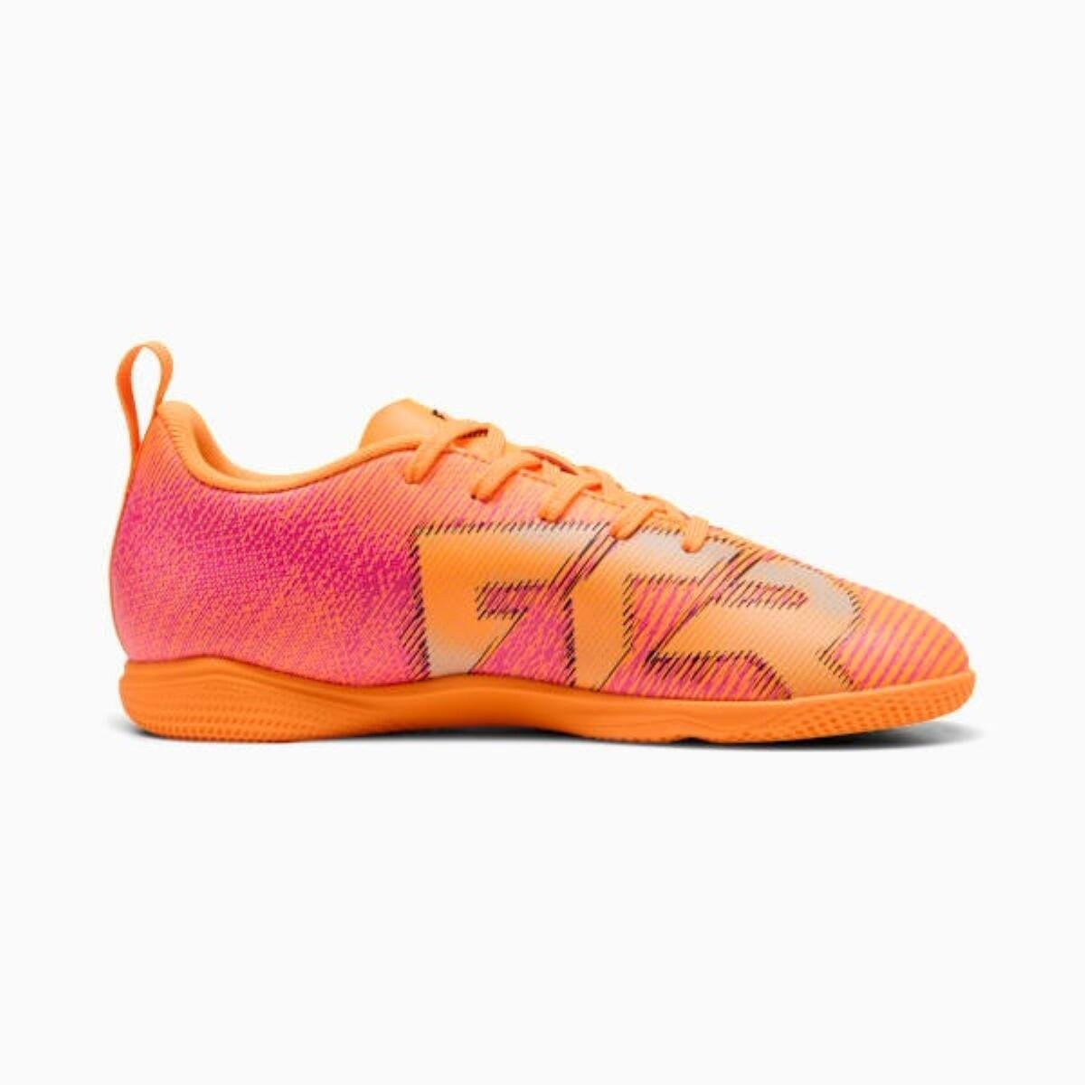 Chuteira Futsal Puma Future 8 Play IT Infantil Laranja 5