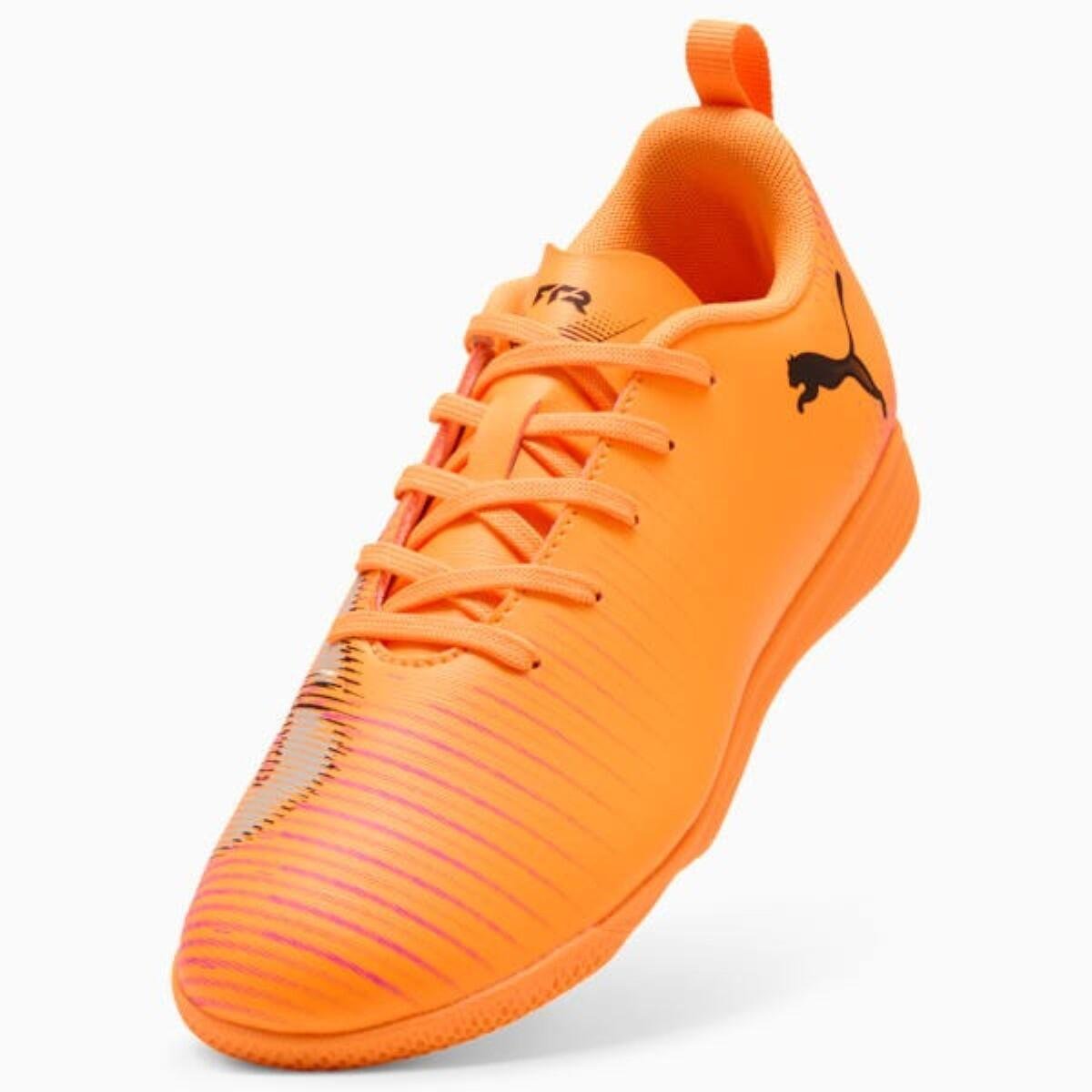 Chuteira Futsal Puma Future 8 Play IT Infantil Laranja 6