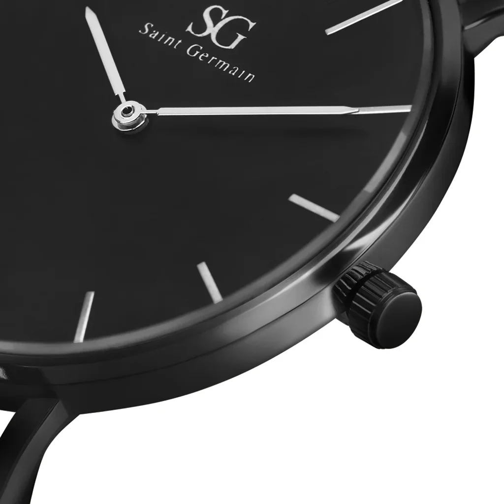 Relógio Minimalista Preto Houston Full Black 40mm Preto 2