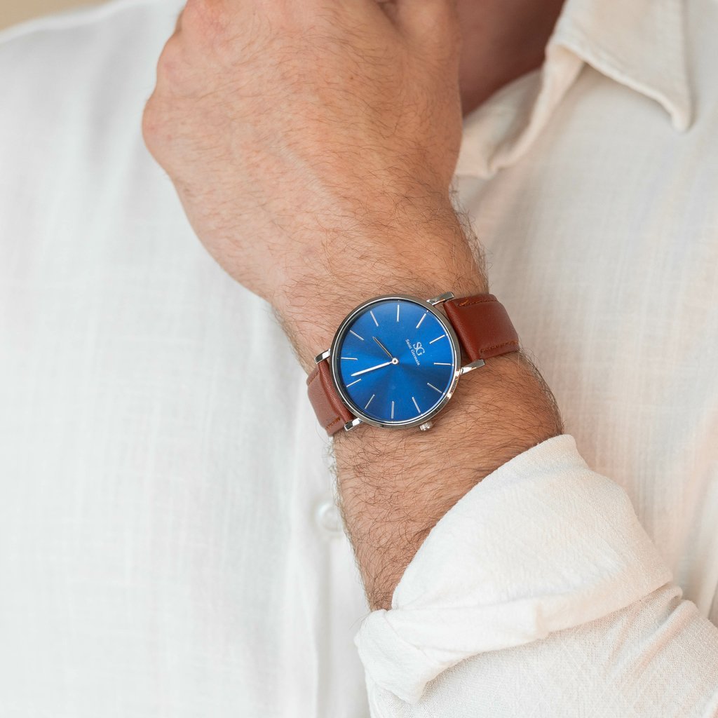 Bronx Blue Silver 40mm Marrom 2