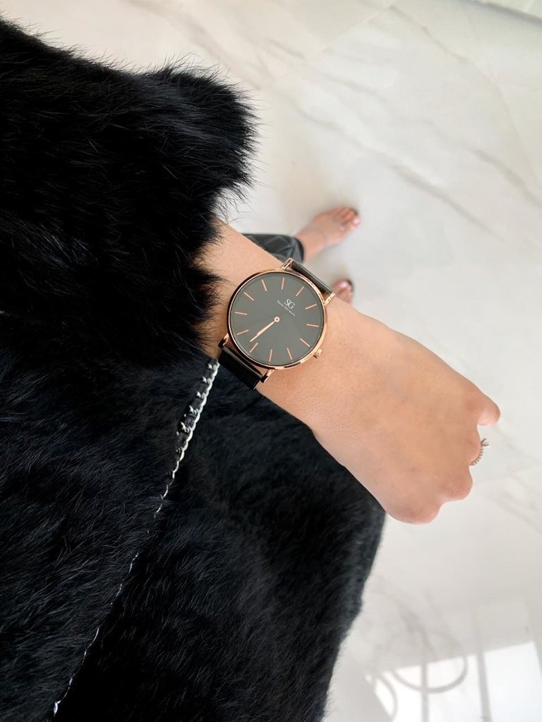 Houston Rosé Gold 40mm Preto 5