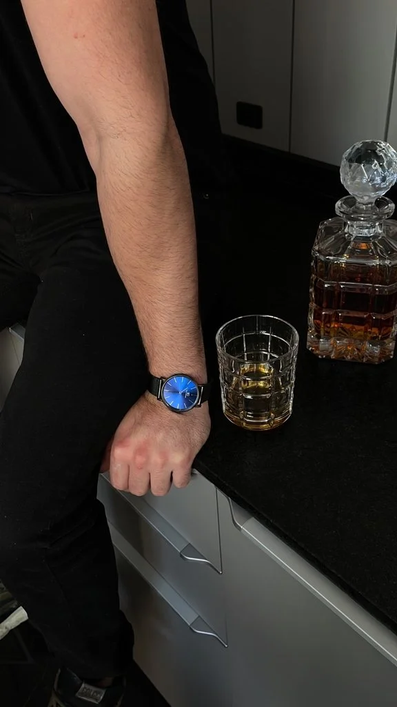 Houston Full Blue 40mm Preto/Azul 2