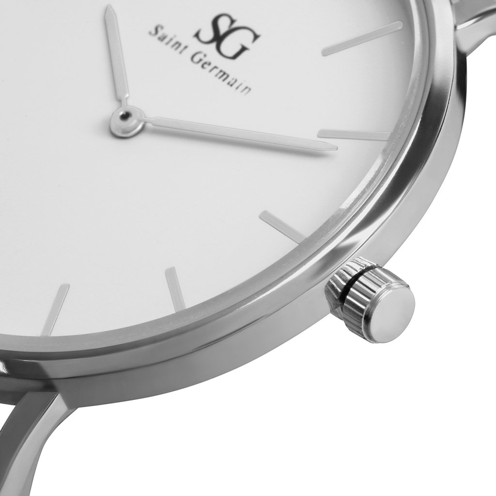 Relógio Feminino Pulseira Prata Harlem Silver 32mm Prata 4