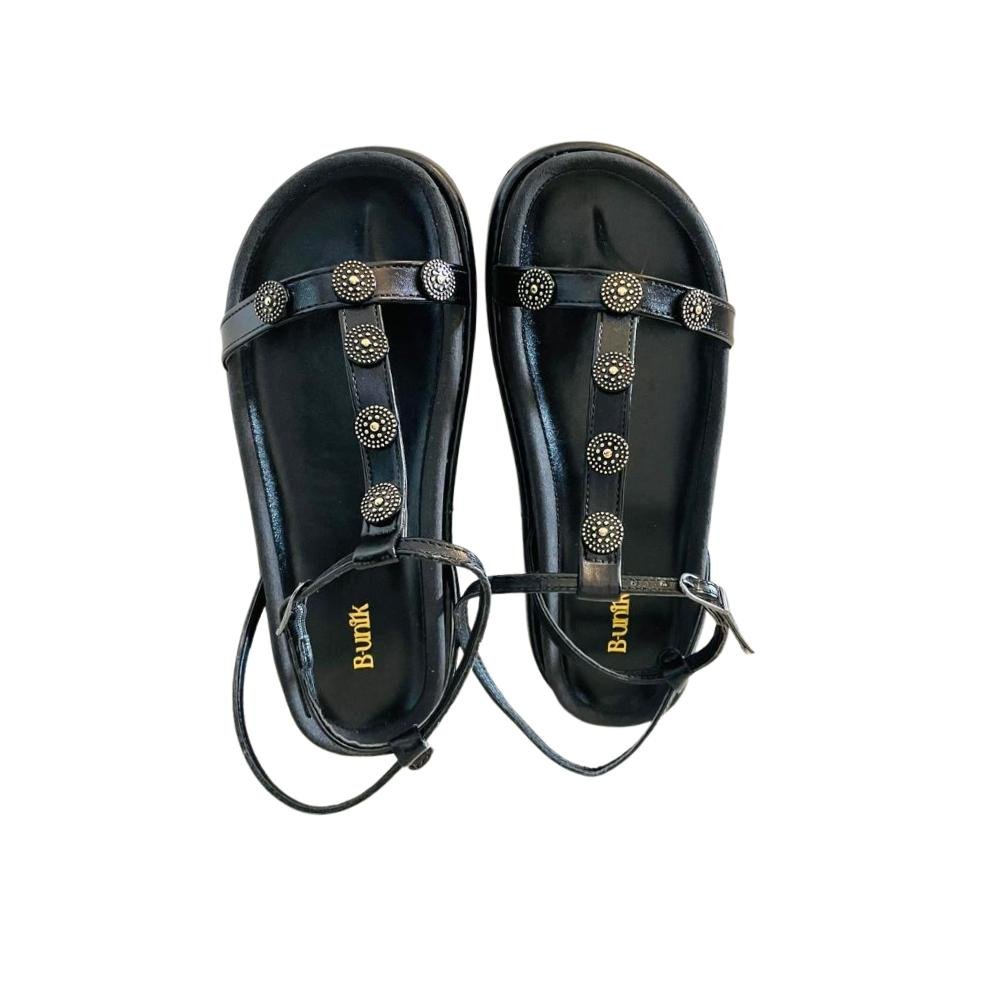 Rasteirinha com Aplicações Preto 3