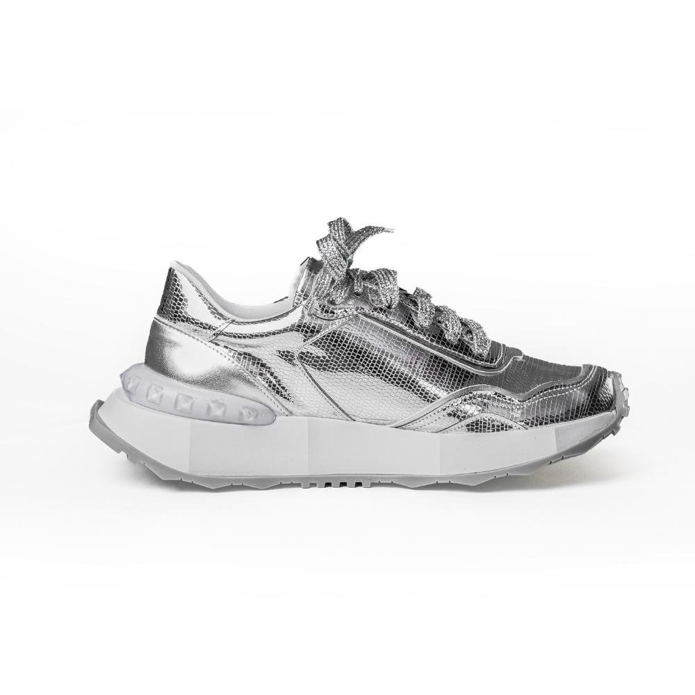 Tênis Casual Prata 2