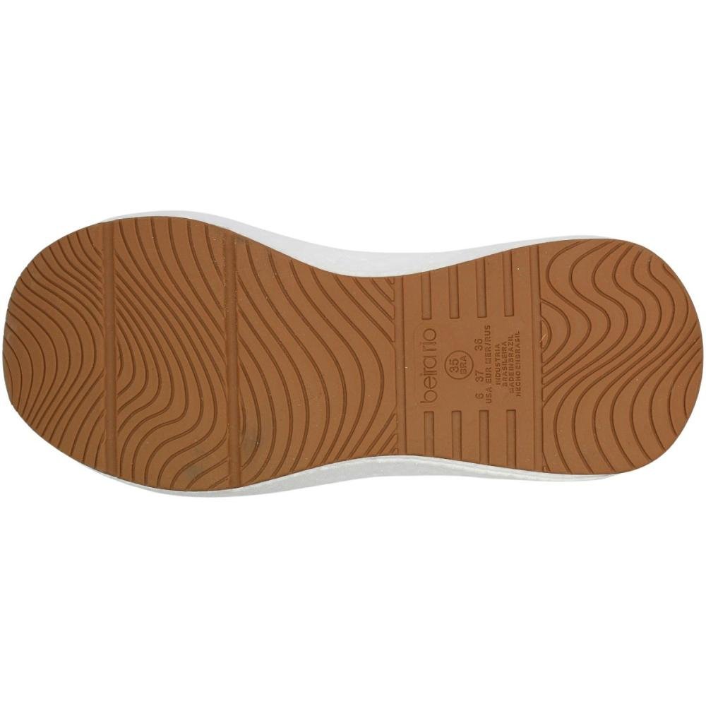Tênis Casual Beira Rio Acolchoado Napa Turim Feminino Bege 5