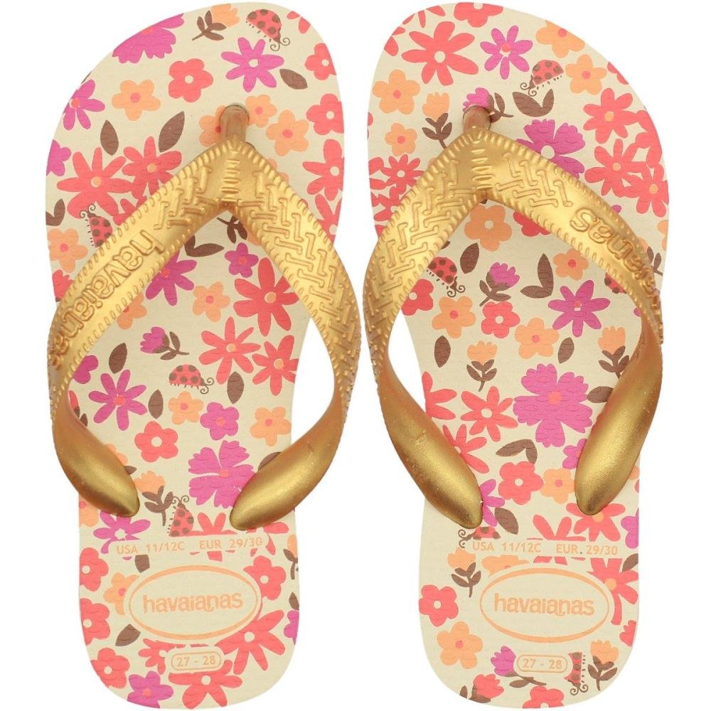 Chinelo Infantil Havaianas Kids Flores Feminino 