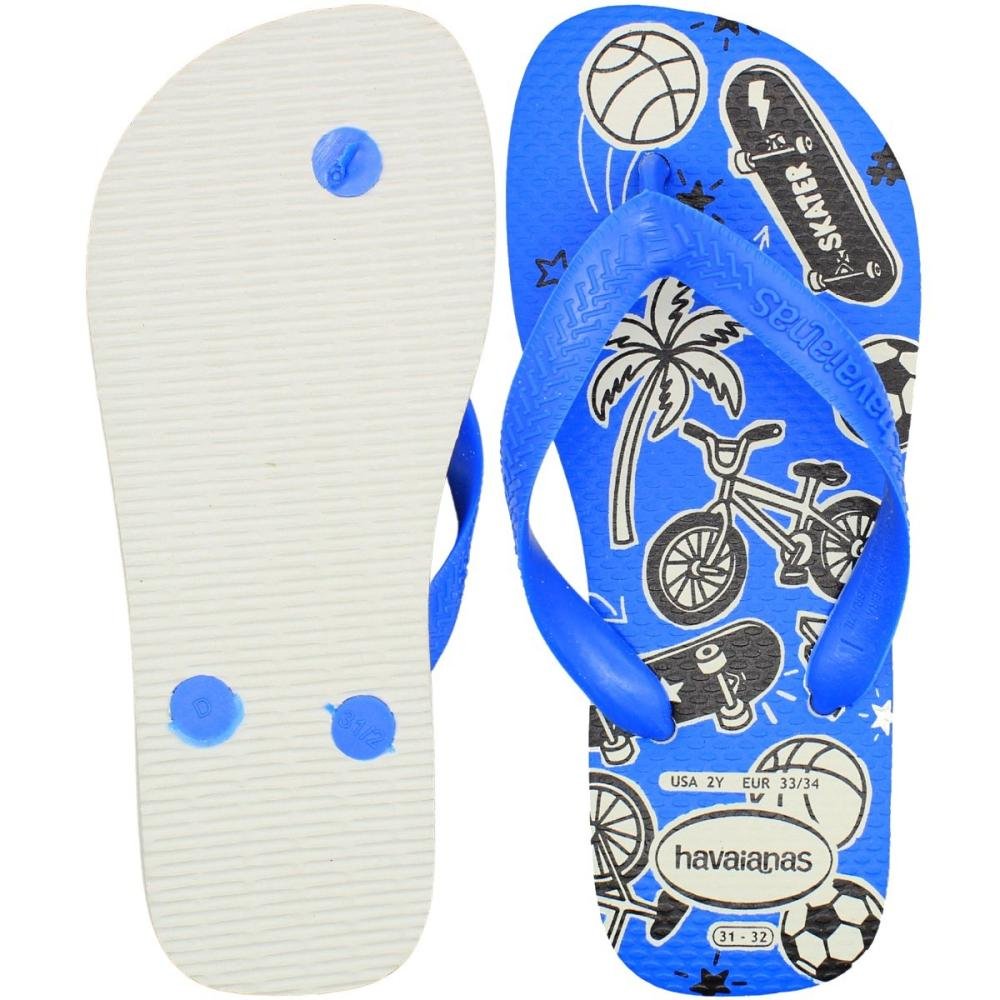 Chinelo Infantil Havaianas Kids Athletic Masculino Azul 3