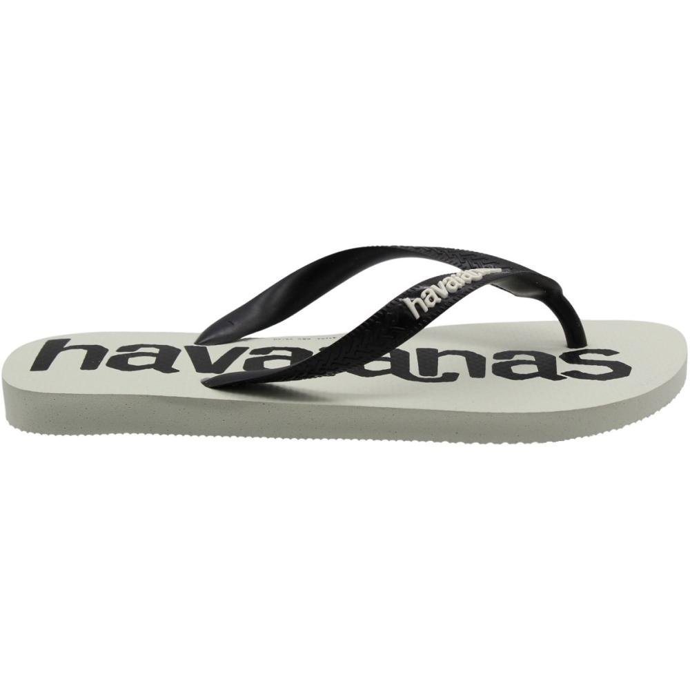 Chinelo Havaianas Logomania 2 Masculino  Branco/Preto 2
