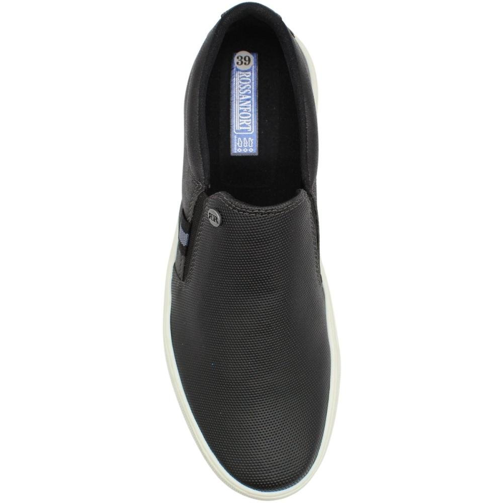 Tênis Casual Iate Rossanfort Kansas Texturizado Masculino Preto 4