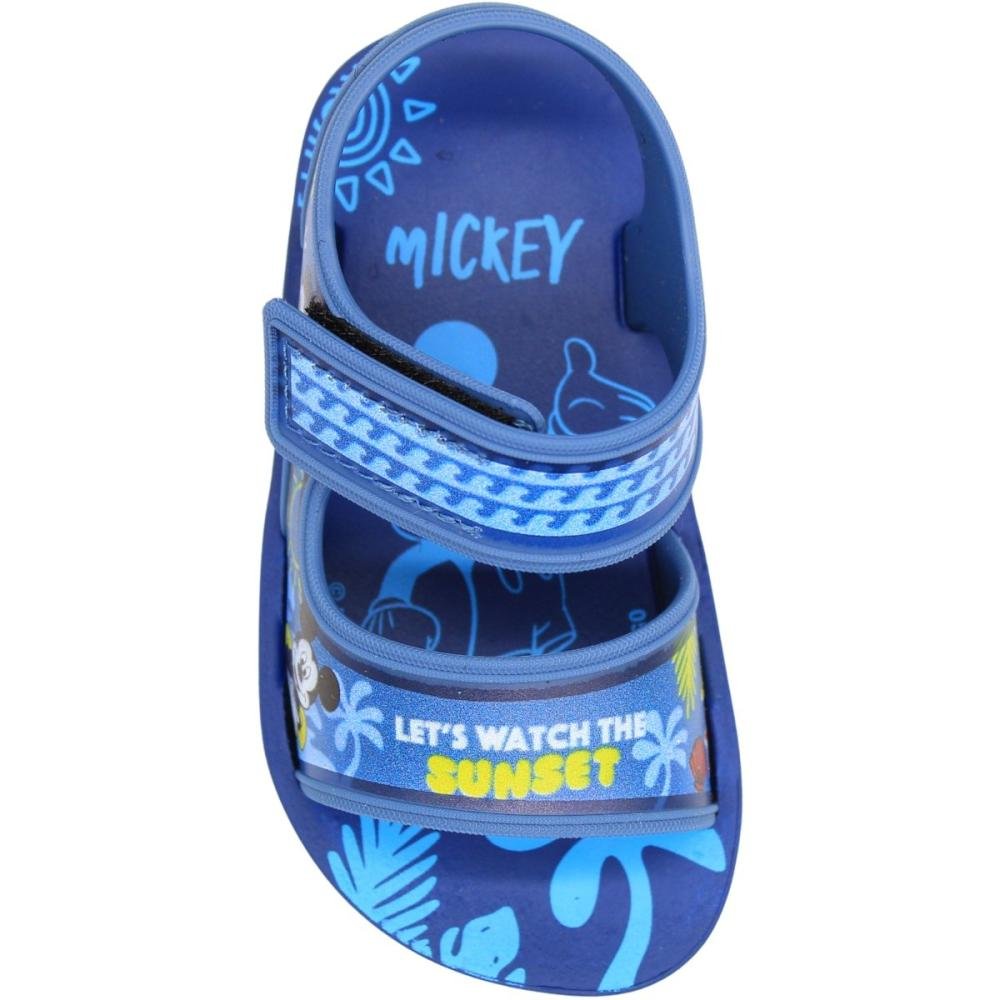 Sandália Grendene Kids Diversão Tira Autocolante Menino Azul 4