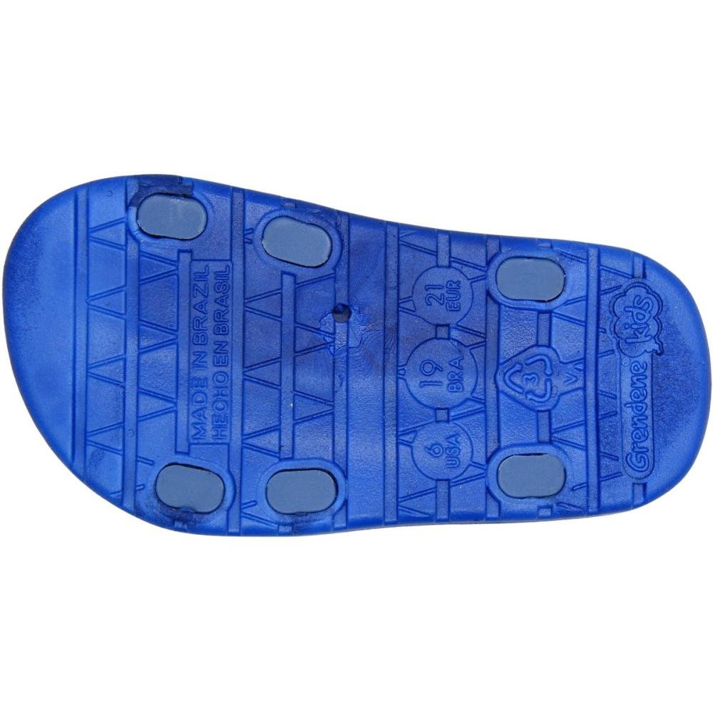 Sandália Grendene Kids Diversão Tira Autocolante Menino Azul 5