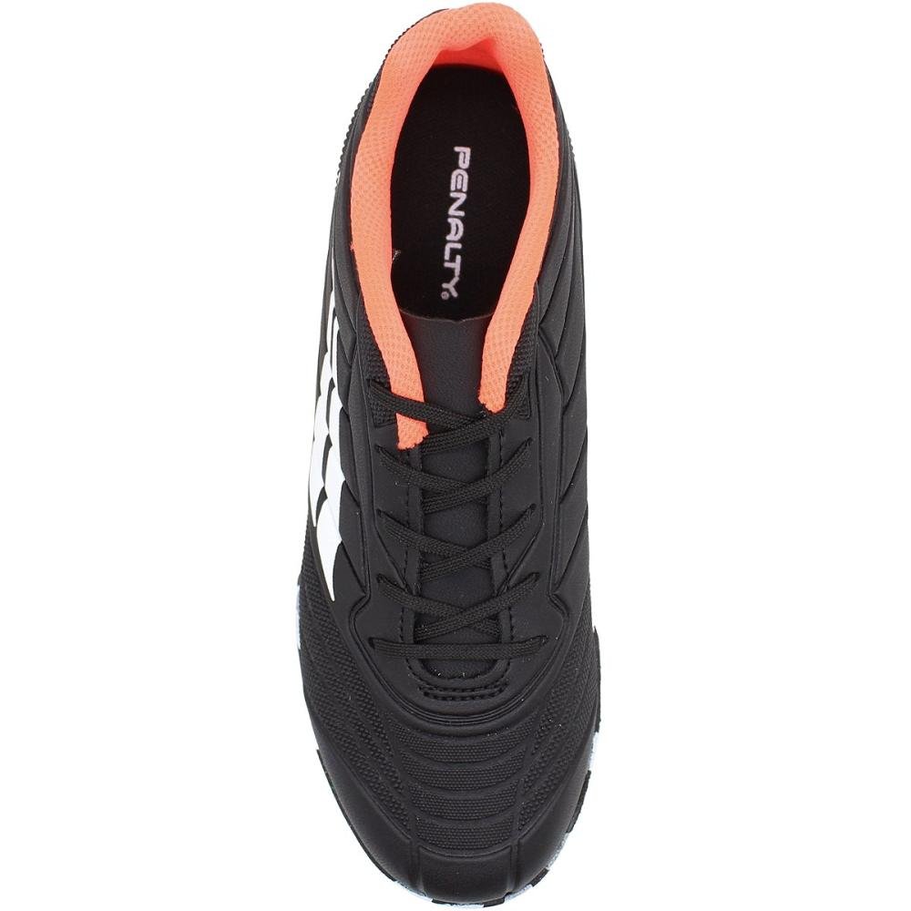 Chuteira Futsal Penalty Matis XXI Indoor Juvenil Menino Preto 4