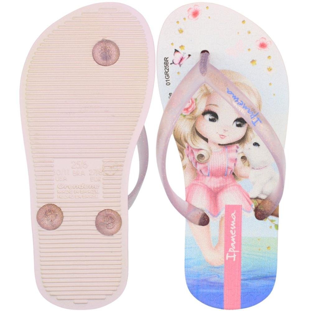 Chinelo De Dedo Infantil Ipanema Blonde Cat Amores Menina Rosa 3