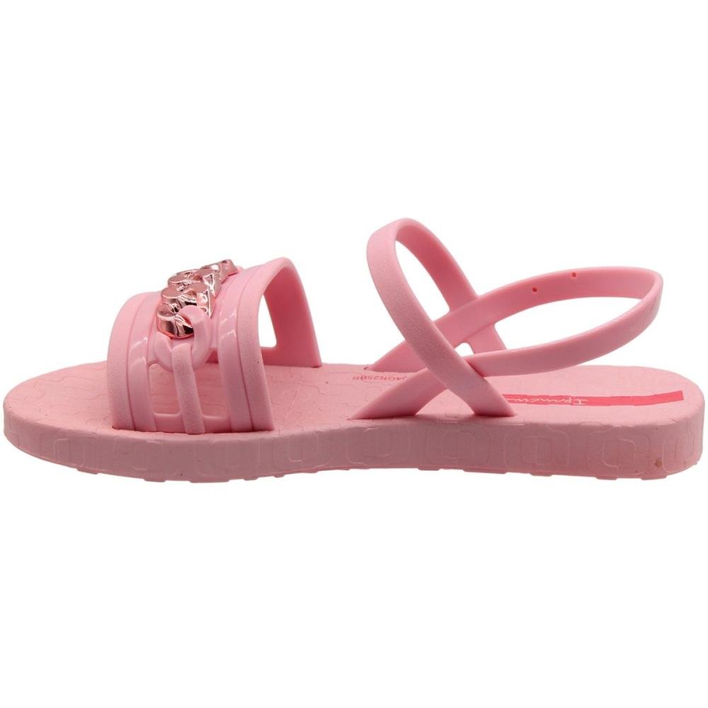 Sandália Rasteira Ipanema Metal Glam Infantil Menina Rosa 2