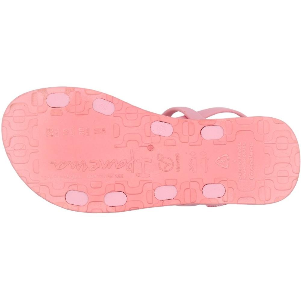 Sandália Rasteira Ipanema Metal Glam Infantil Menina Rosa 5