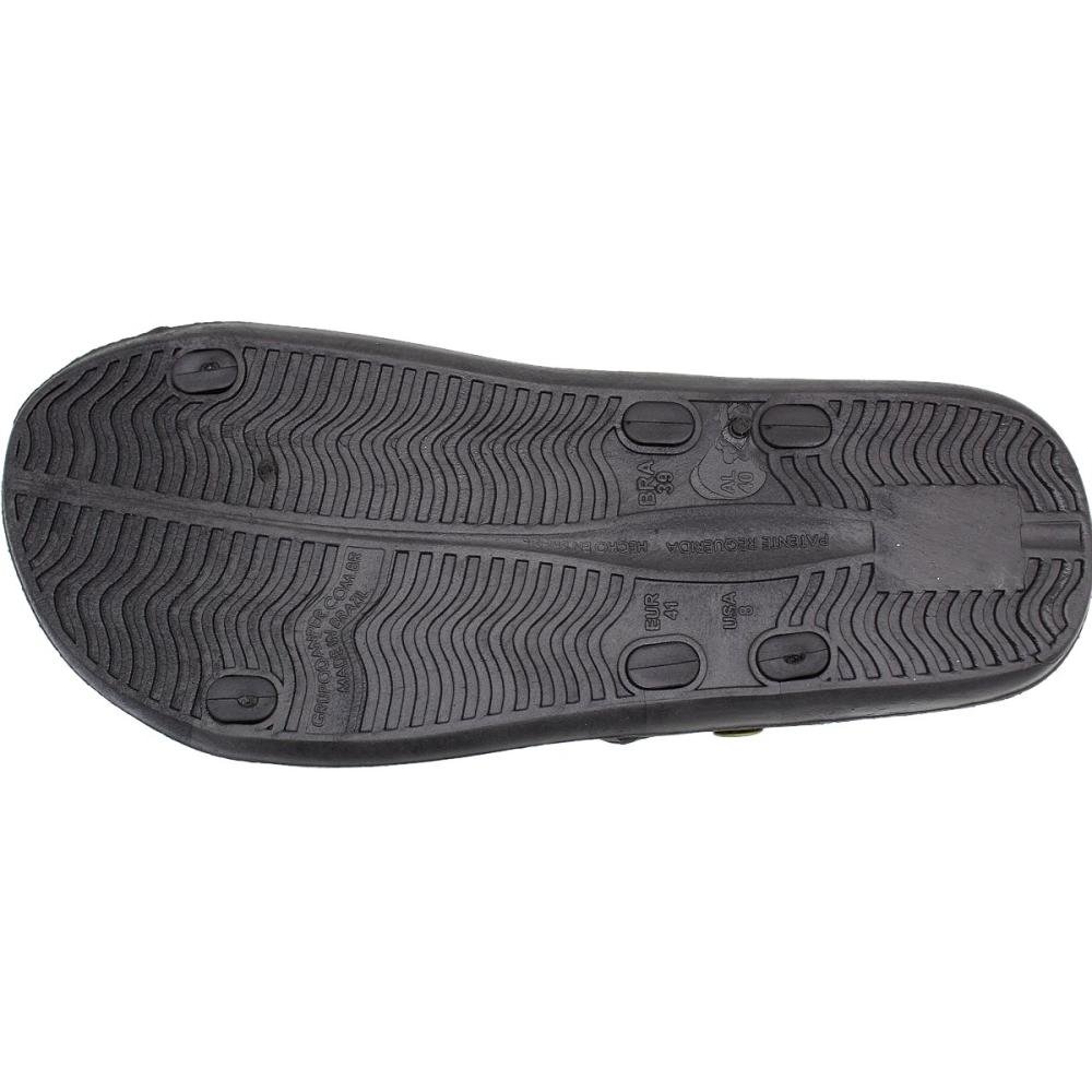 Sandália Chinelo Danper Urban Glide Perfuros Com Tira Removível Masculina  Preto/Cinza 5