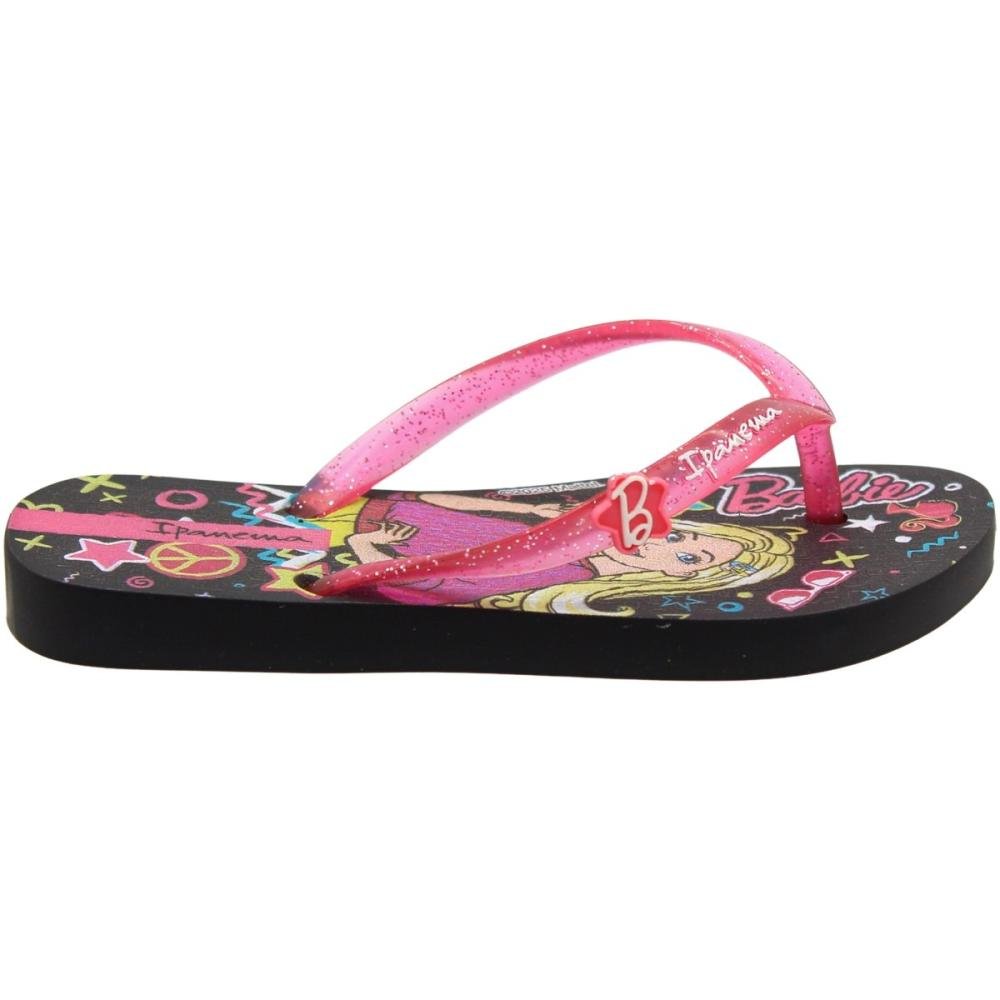 Chinelo De Dedo Infantil Ipanema Blonde Meu Encantando Menina Preto 2