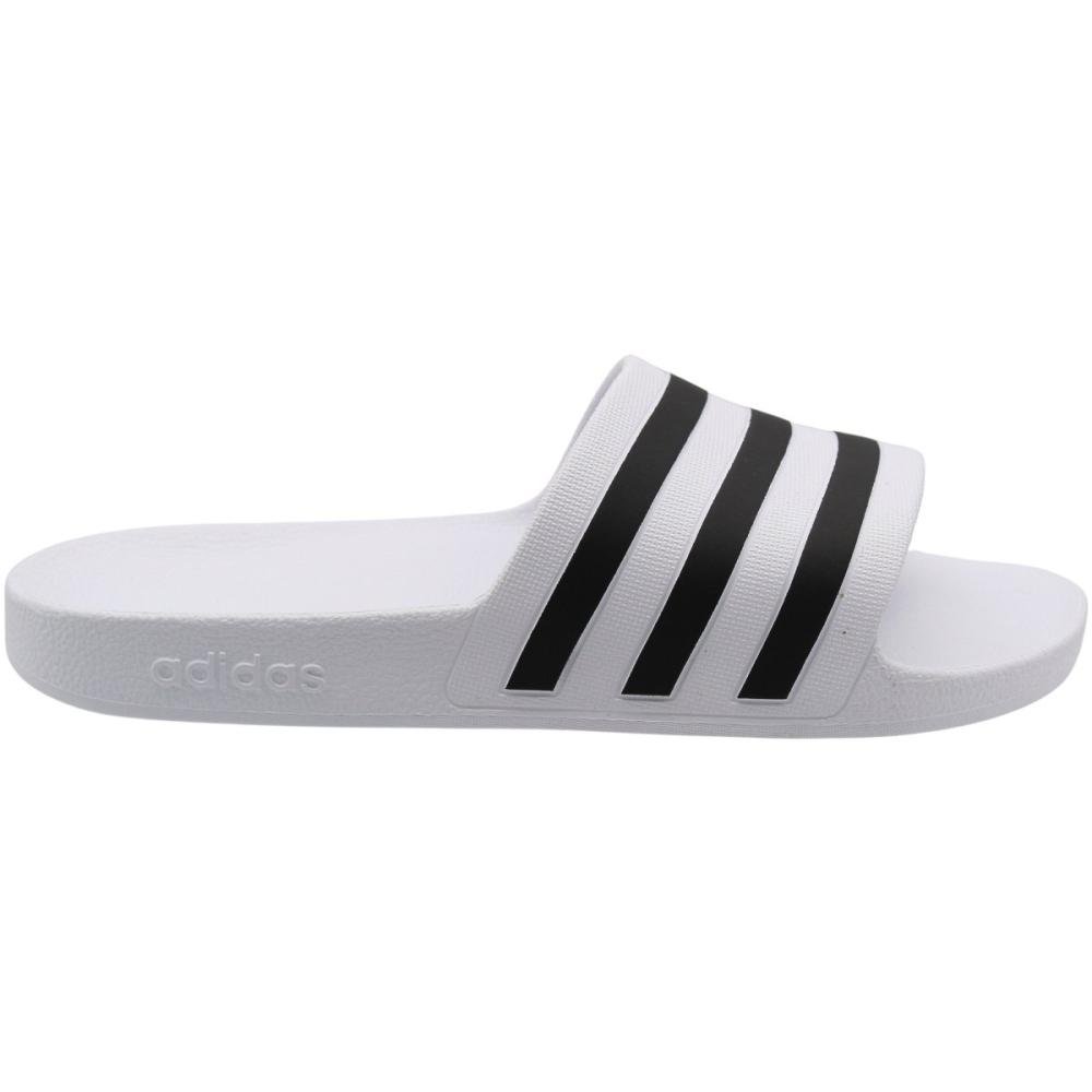 Chinelo Slide Adidas Adilette Aqua Cloundfoam Masculino Branco/Preto 2