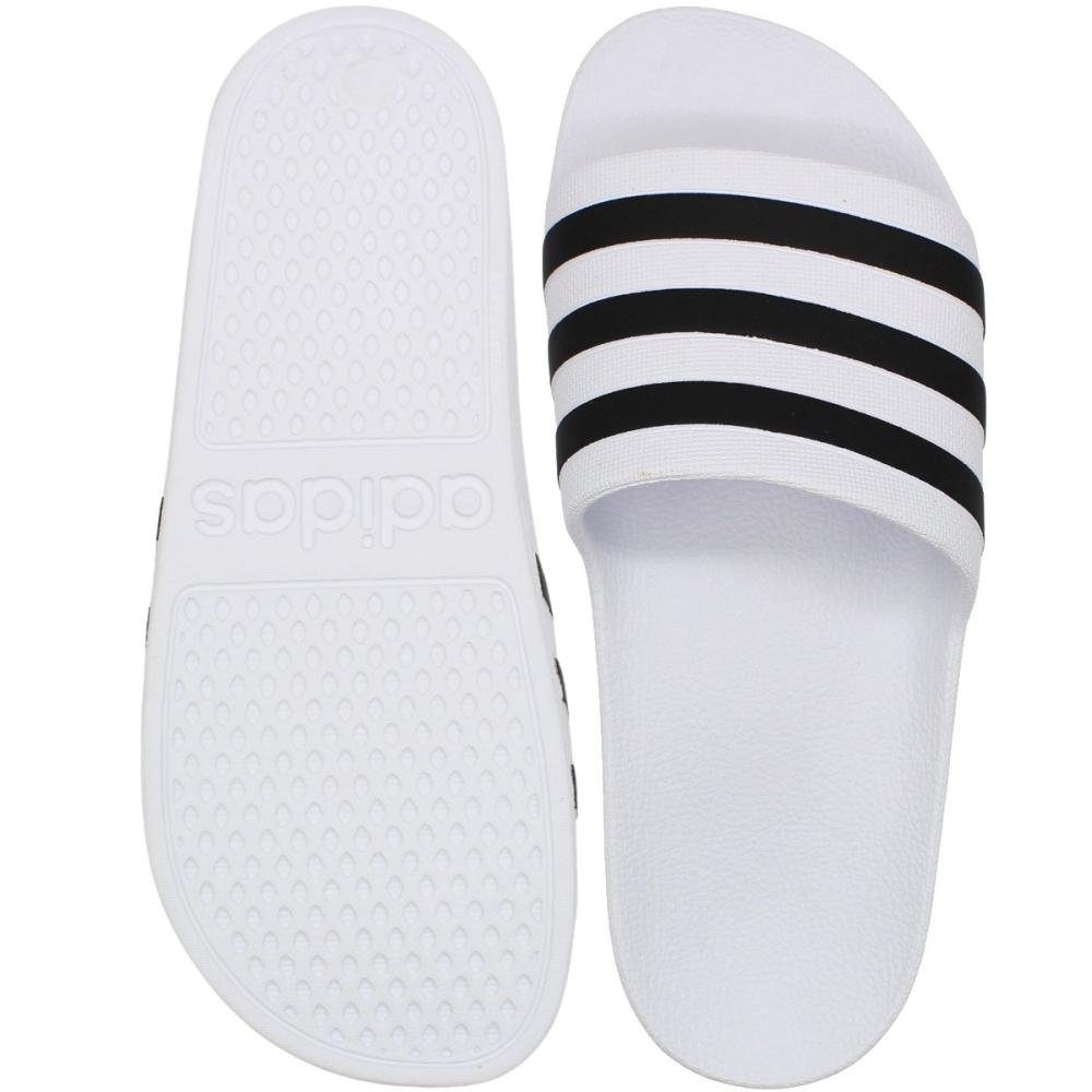 Chinelo Slide Adidas Adilette Aqua Cloundfoam Masculino Branco/Preto 3