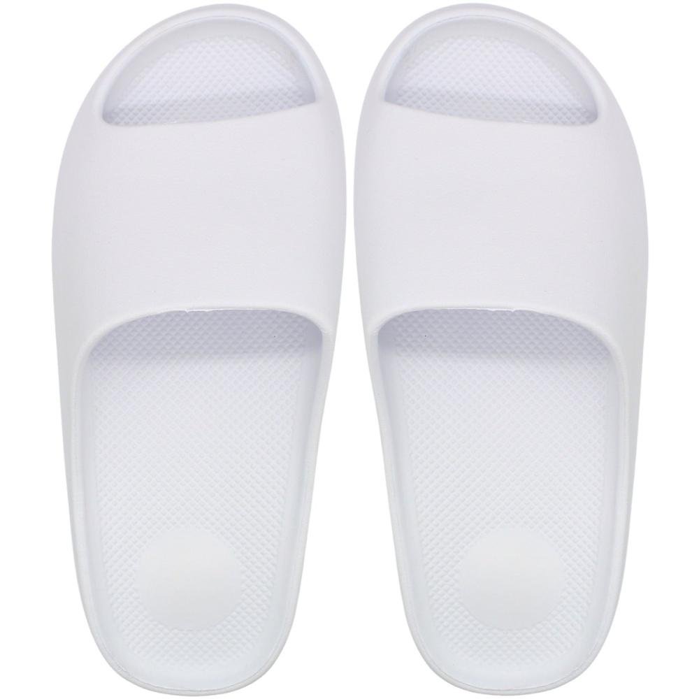 Chinelo Slide Yvate Palmilha Texturizada Tira Macia Feminino Branco 1